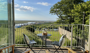 Enjoying the balcony