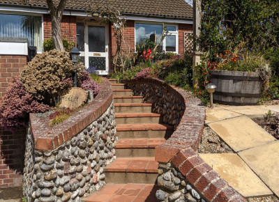 Steps to front door.